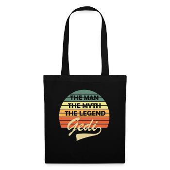 Gedi Firmgedi Taufgedi Geschenk Geditag - Stoffbeutel - Schwarz - Vorne