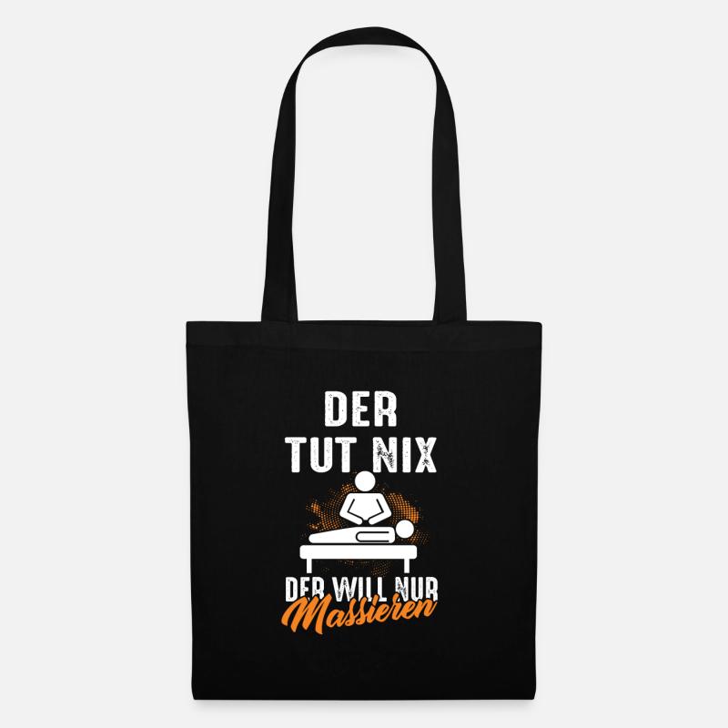 Physiotherapeut Massieren Masseur Physio Physiothe - Stoffbeutel - Schwarz