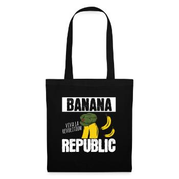 banane - Sac en tissu - noir - Devant