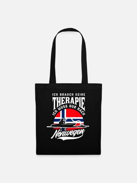 Norwegen Therapie - Stoffbeutel - Schwarz