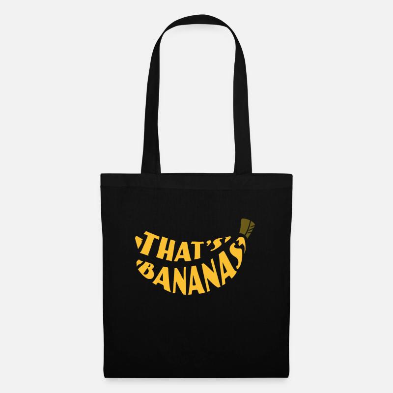 Banane - Stoffbeutel - Schwarz