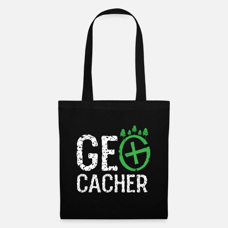 geocaching, cache, gps, geocache, geocacher, logbu - Stoffbeutel - Schwarz