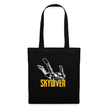 Cadeau de parachutiste pour les athlètes de parachutisme - Sac en tissu - noir - Devant