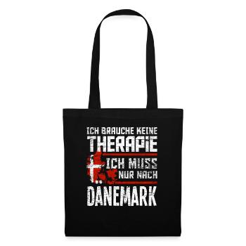 Dänemark Urlaub - Stoffbeutel - Schwarz - Vorne