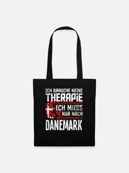 Dänemark Urlaub - Stoffbeutel - Schwarz