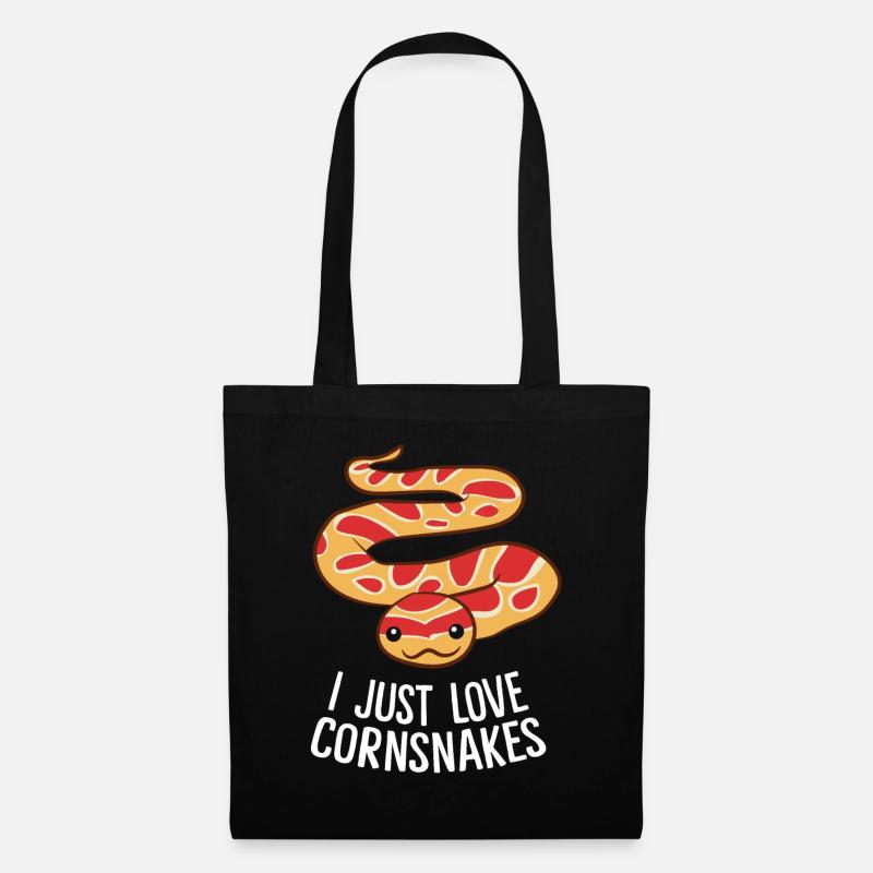 Corn snake - I just love corn snakes - Tote Bag - black