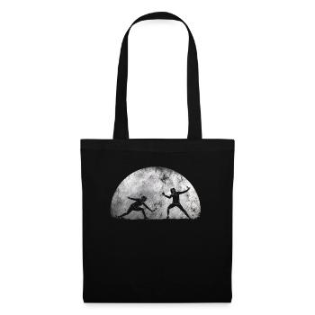 Duel d'escrime lunaire - Sac en tissu - noir - Devant