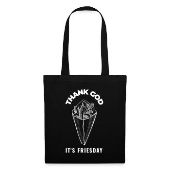 Fast food lovers and fries fan design - Tote Bag - black - Front