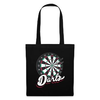 Cadeaux de fléchettes vintage - Sac en tissu - noir - Devant