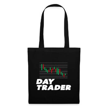 Trader de jour - Sac en tissu - noir - Devant