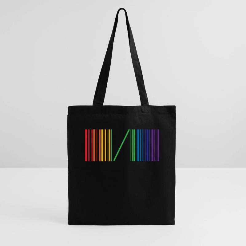 Be Different Gay Pride Code-barres Code-barres Rainbow Sac en tissu