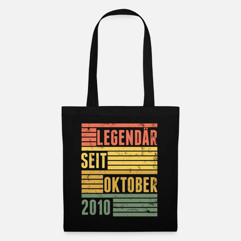 Legendär Seit Oktober 2010 - Stoffbeutel - Schwarz