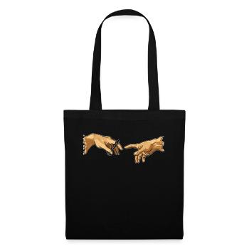 Chess player chess king Michelangelo hand - Tote Bag - black - Front