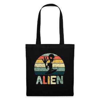 Aliens Alien UFO Aliens Sci-Fi Nouveau - Sac en tissu - noir - Devant