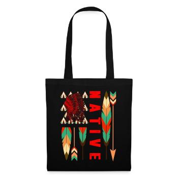 Indigenous Peoples Day Indian Native American USA - Tote Bag - black - Front