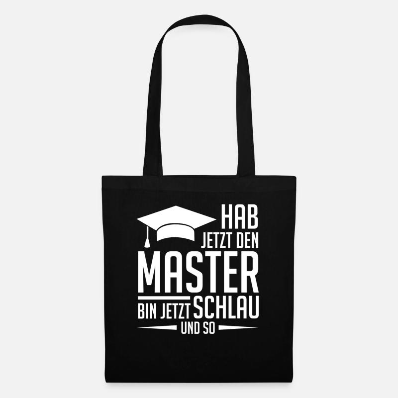 Master Mastertitel - Stoffbeutel - Schwarz