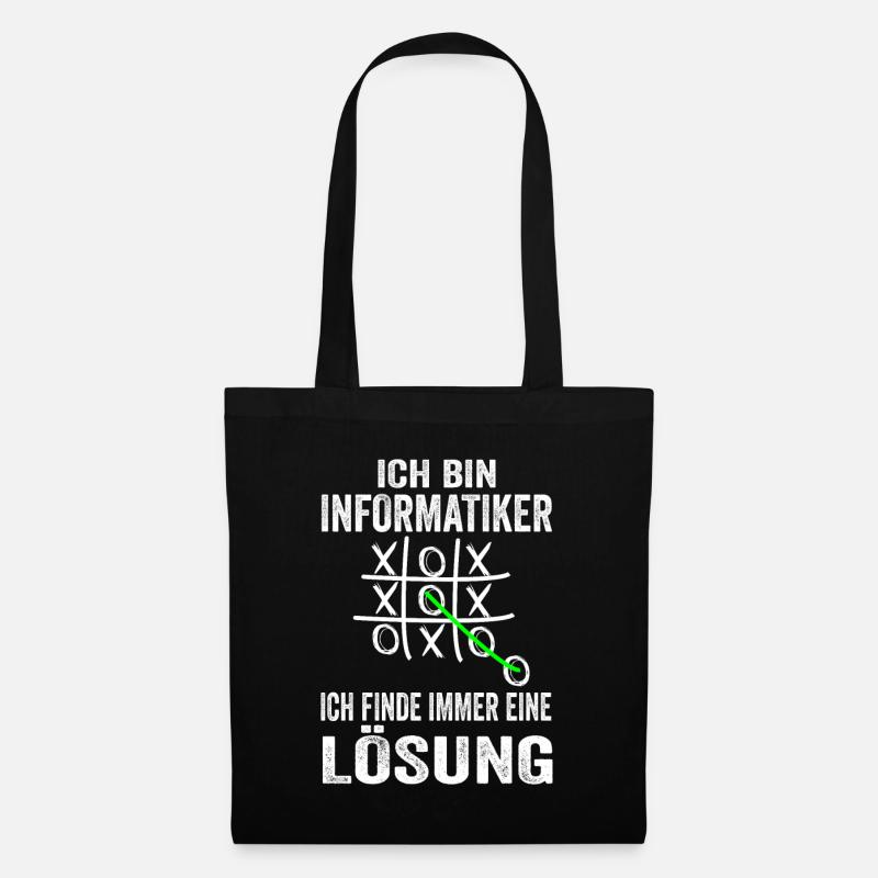 Informatiker Softwareentwickler Informatik Lustige - Stoffbeutel - Schwarz