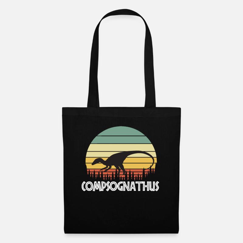 Compsognathus - Stoffbeutel - Schwarz
