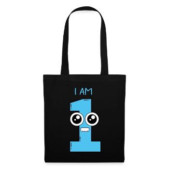 I am 1 - baby child birthday gift - Tote Bag - black - Front