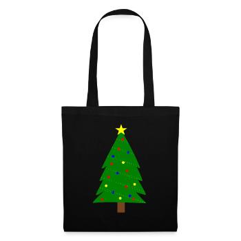 Ugly Christmas Christmas Tree T-Shirt - Tote Bag - black - Front
