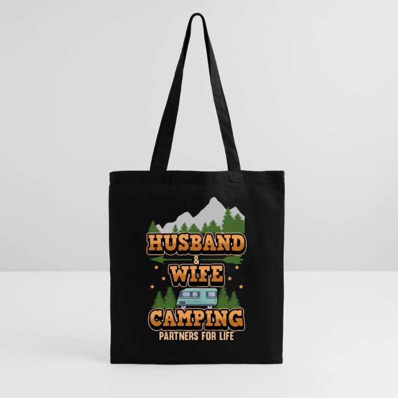 Camping Ehemann Ehefrau Spruch Zelten Geschenk Stoffbeutel