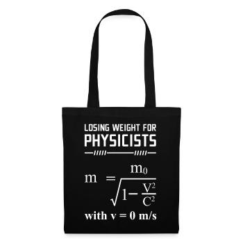 Theoretical physicist physics funny gift idea - Tote Bag - black - Front