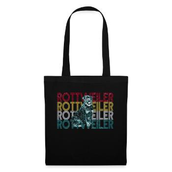 M. Rottweiler - Sac en tissu - noir - Devant