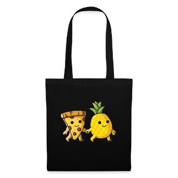 Pizza Hawaï Pizza Ananas Manger Pizza & Ananas - Sac en tissu - noir - Devant