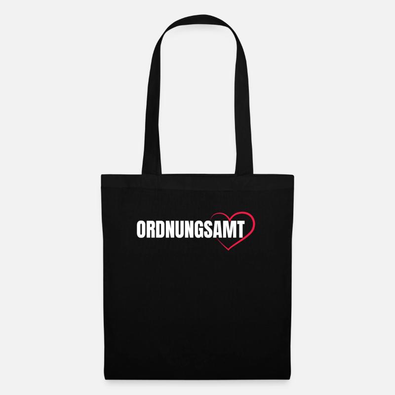 Ordnungsamt Fasching Karneval Beamter Geschenk - Stoffbeutel - Schwarz