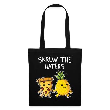 Pizza Hawaii Eating Pineapple Pizza Love is Love - Tote Bag - black - Front