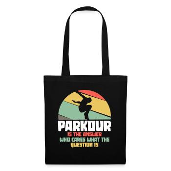 Parkour est la réponse - coureurs de parkour - Sac en tissu - noir - Devant