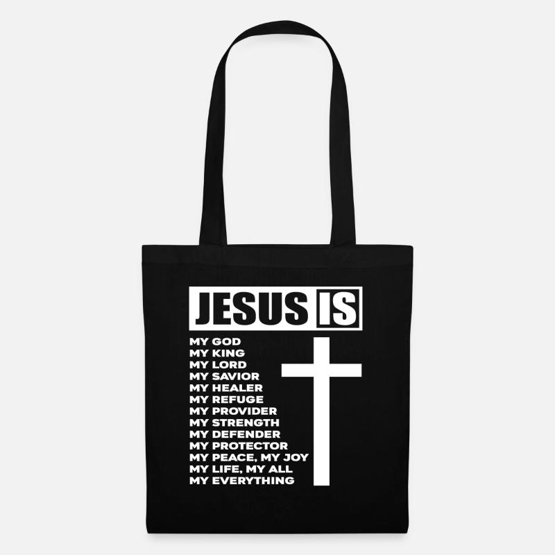 Jesus Ist Mein Alles - Stoffbeutel - Schwarz