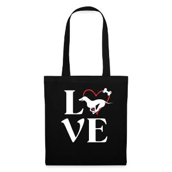 Whippet Gifts Love Dogs Tshirts For Women Dog Mama - Tote Bag - black - Front