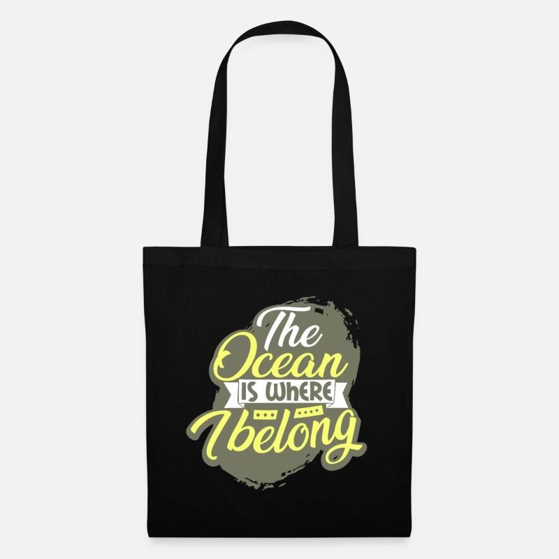 Diver diving - Tote Bag - black