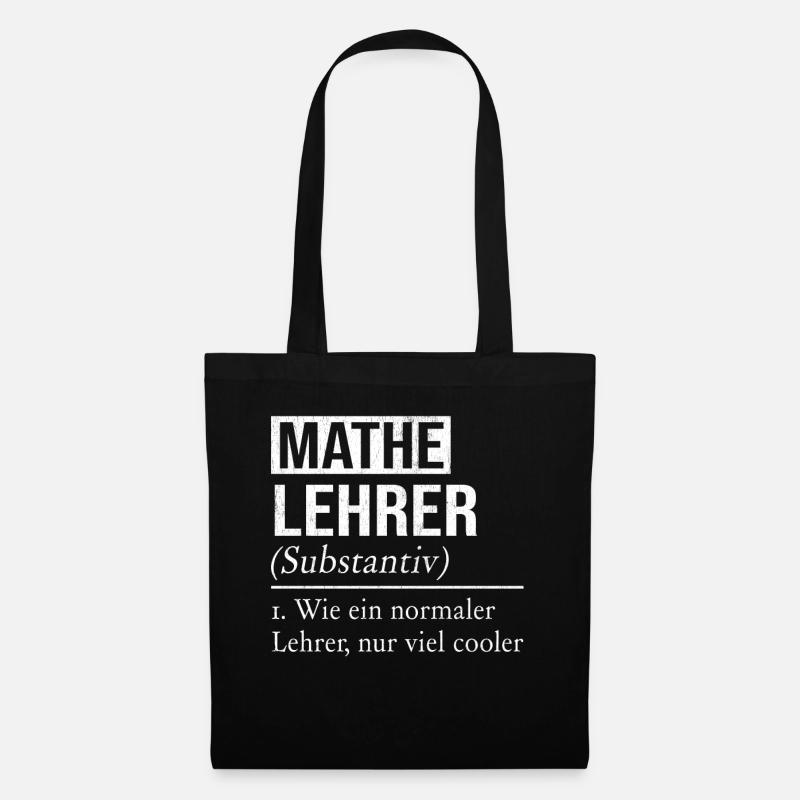Mathematiker Lehrer Mathematik - Stoffbeutel - Schwarz