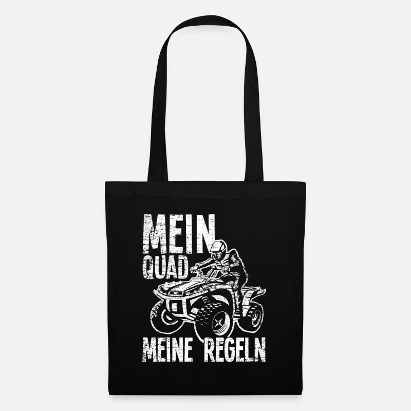Quad Mein Quad Meine Regeln - Stoffbeutel - Schwarz