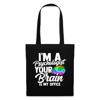 Psychologie Anthropologie cérébrale Thérapeute Freud - Sac en tissu - noir - Devant
