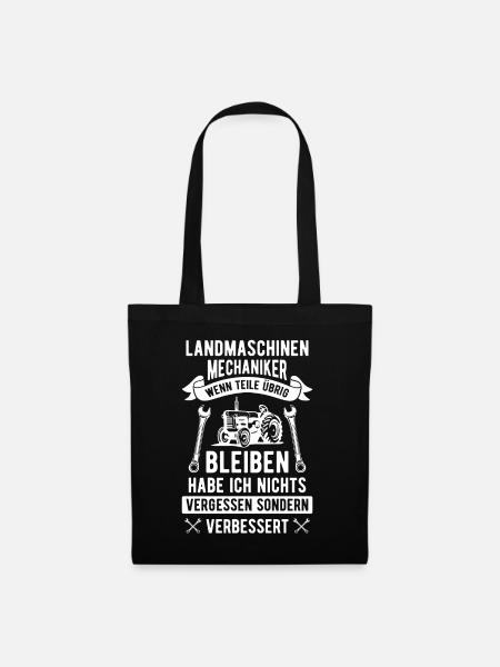 Landmaschinenmechaniker - Stoffbeutel - Schwarz