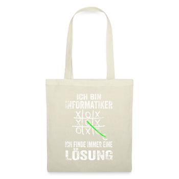 Informatiker Softwareentwickler Informatik Lustige - Stoffbeutel - Natur - Vorne
