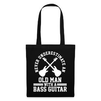 Bass guitar - Tote Bag - black - Front