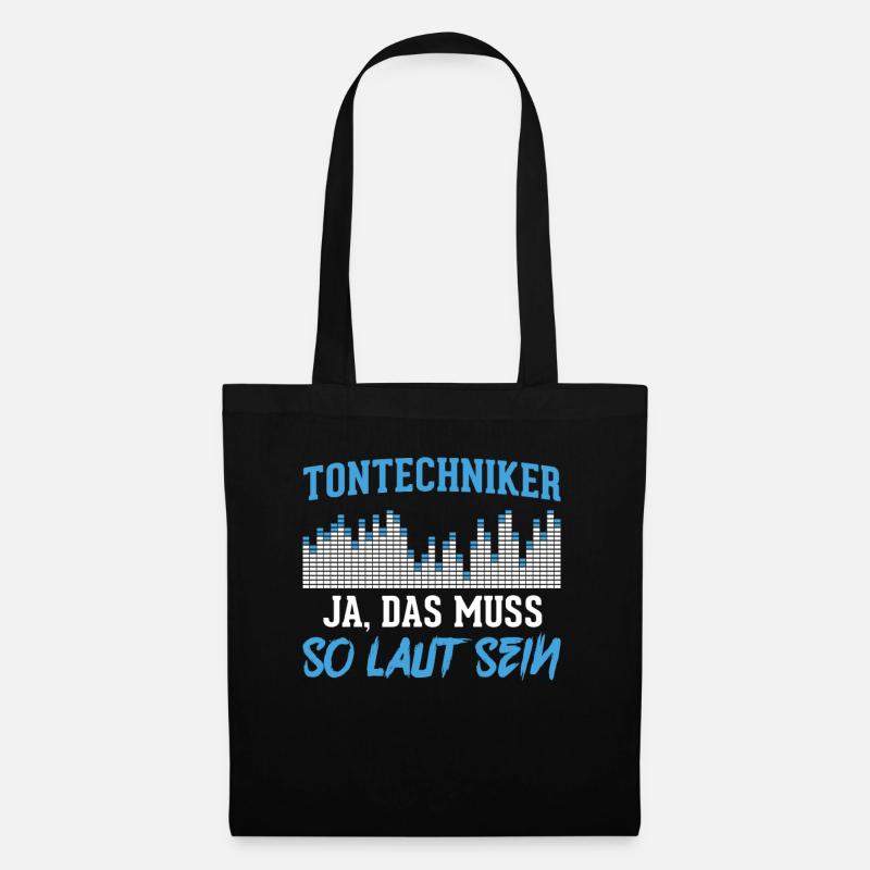 Tontechniker Tontechnik - Stoffbeutel - Schwarz