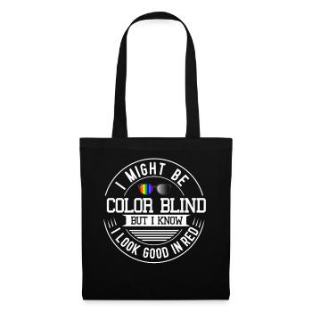 Farbenblind Blindheit Brille Fraben Bilnd - Stoffbeutel - Schwarz - Vorne