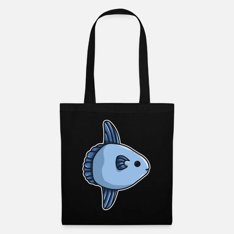 Mondfisch Herren Mondfisch Mola Sonnenfisch Glaube - Stoffbeutel - Schwarz