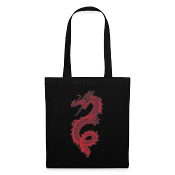 Japanese dragon t-shirt gift - Tote Bag - black - Front