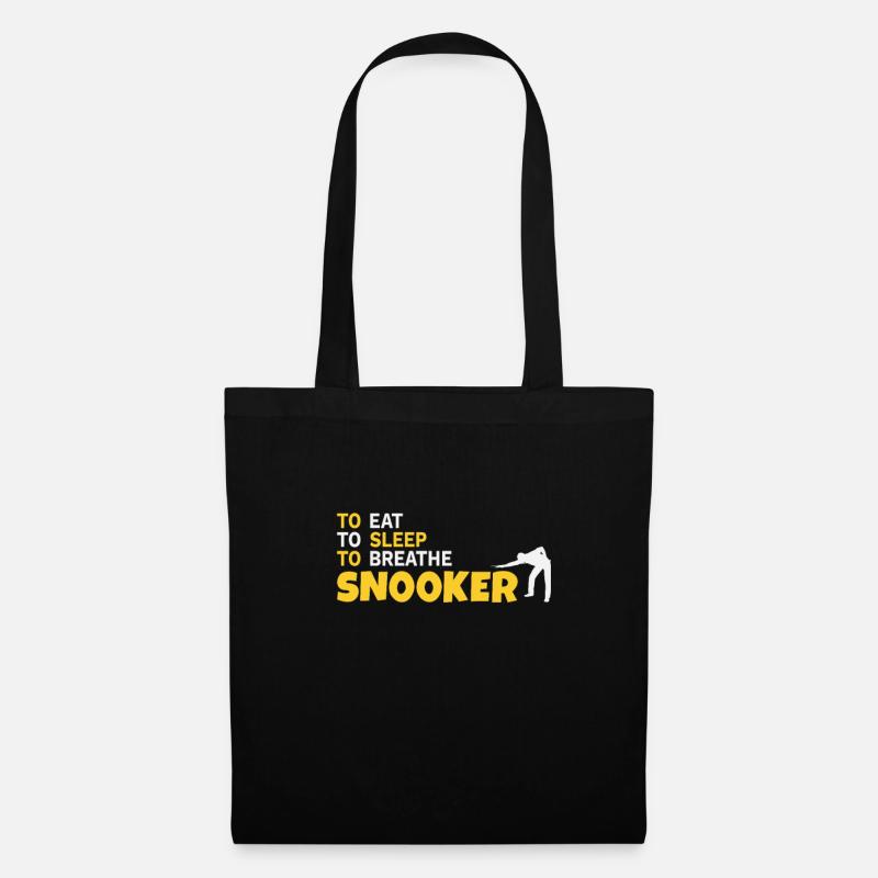 Snooker 147 Maximum Level Repeat Gift - Tote Bag - black