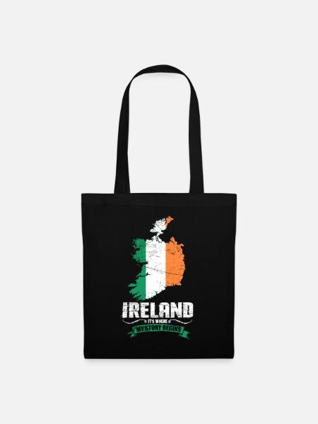 Irlande - Sac en tissu - noir