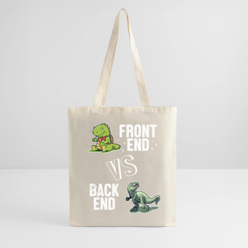 Frontend vs. Backend Developer Full Stack Tote Bag