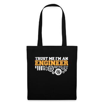 Engineer Gift -Trust Me Im An Engineer - Tote Bag - black - Front
