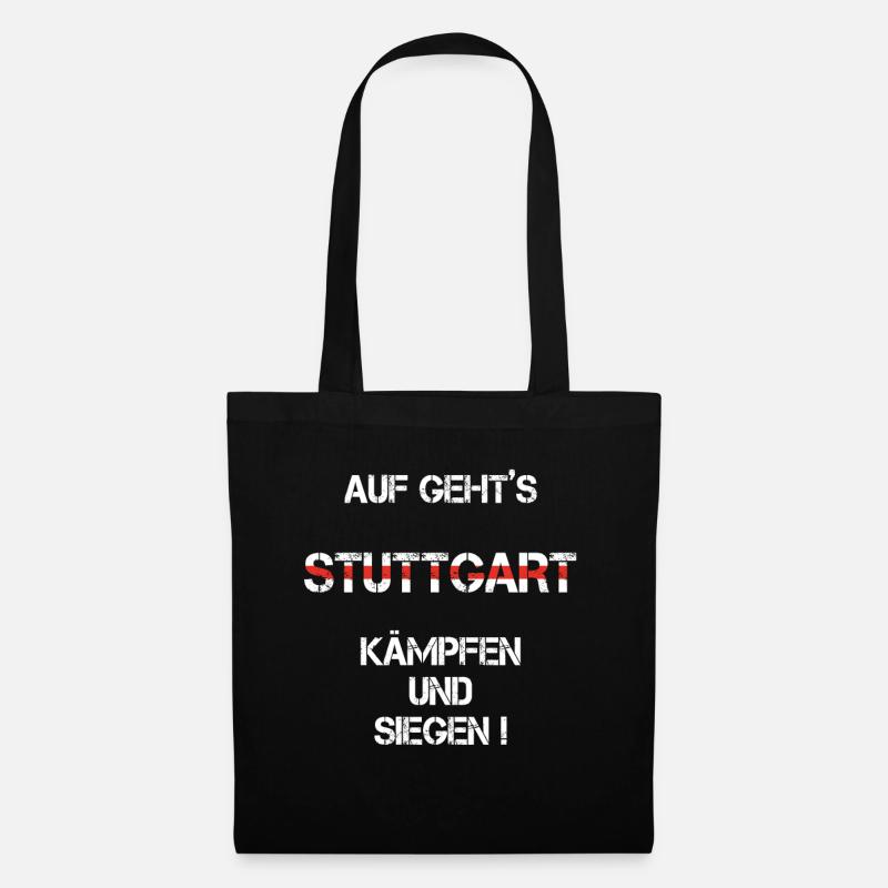 Stuttgart - Stoffbeutel - Schwarz