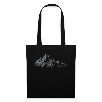 les montagnes - Sac en tissu - noir - Devant